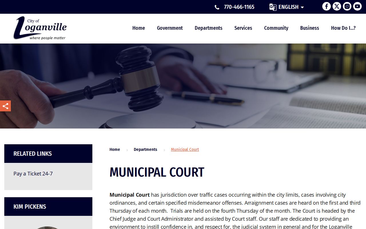Loganville court docket and Municipal Court information