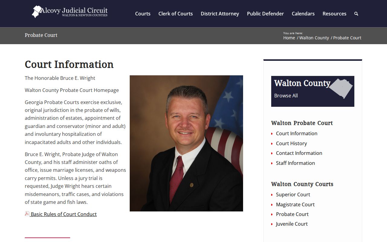 Walton County Probate traffic court channel